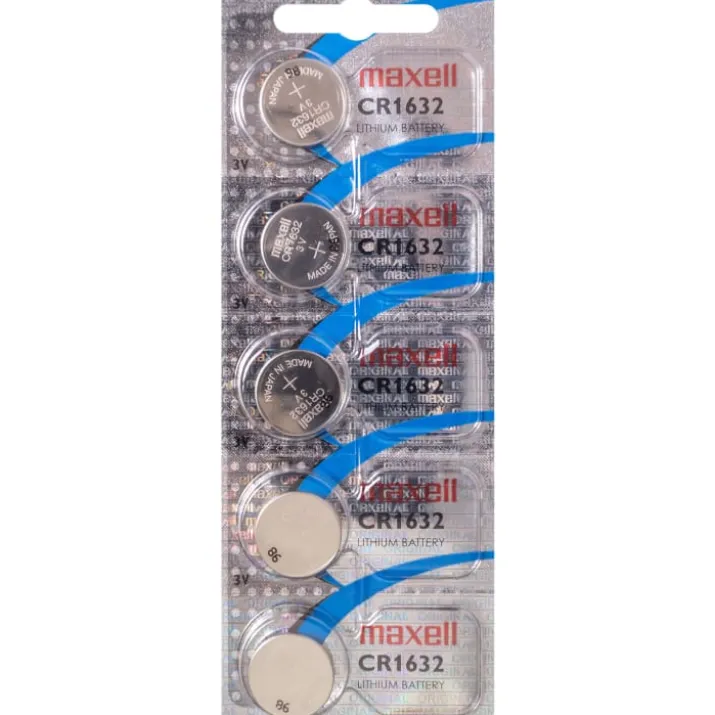 Maxell CR1632 batterier, 5 stk.