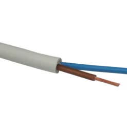 100 meter Downlight kabel 2x1,5mm², hvid