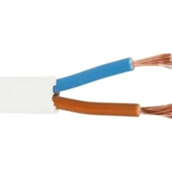 400 meter Hvid lampeledning 2x0,75mm² i metermål