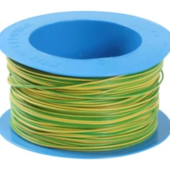 100 meter Nexans PVT installationskabel 1G2,5 mm², 90°C, gul/grøn
