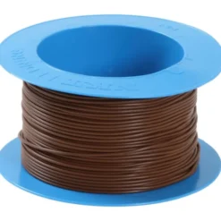 100 meter Nexans PVT installationskabel 1x2,5 mm², 90°C, brun