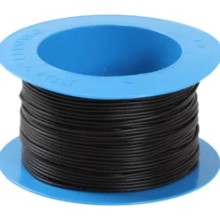 100 meter Nexans PVT installationskabel 1x2,5 mm², 90°C, sort