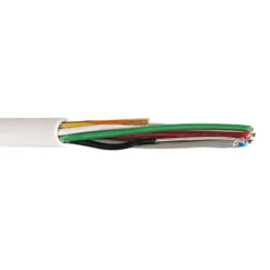 100 meter Nexans telefonledning PTK, 4x0,6 mm²