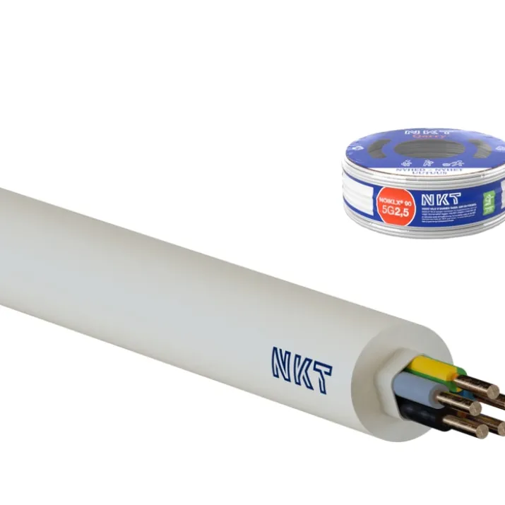 100 meter NKT Noiklx installationskabel, 5G2,5 mm², 100 meter
