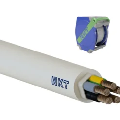 150 meter NKT Noiklx installationskabel, 5G6 mm², 150 meter