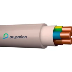 100 meter Prysmian Afumex installationskabel, 5G1,5 mm², 100 meter