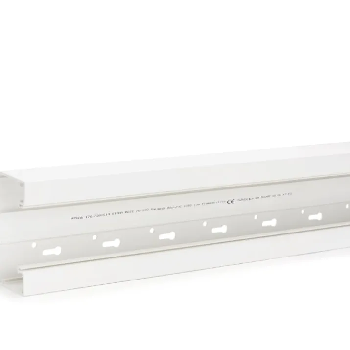 2 meter Rehau Signa kanalbund, Base 70/170 mm, perlehvid