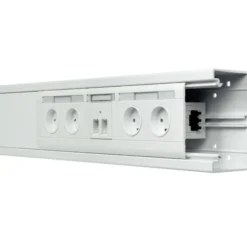 2 meter Tehalit BR installationskanal 70/130, perlehvid