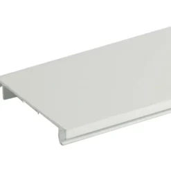 2 meter Tehalit BR kanallåg til installationskanal, 70/130 mm, perlehvid