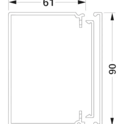 2 meter Tehalit kabelkanal 60090