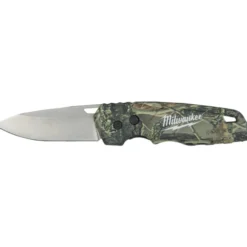 Milwaukee Fastback Camo foldekniv, glat klinge