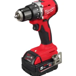 Milwaukee M18 BLPDRC-502C slagboremaskine, m. 2 x 5,0 Ah batterier og lader