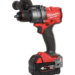 Milwaukee M18 Fuel FPD3-402C slagboremaskine, m. 2 x 4,0 Ah batterier og lader