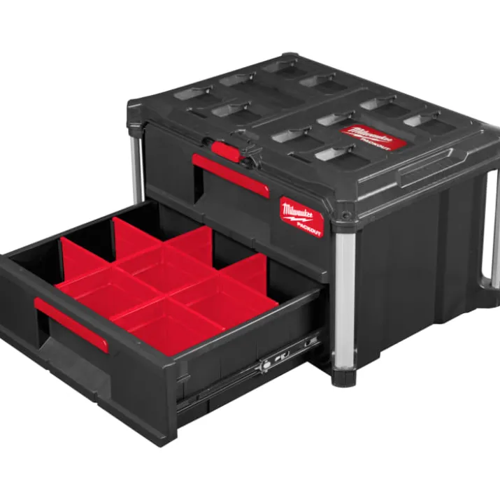 Milwaukee Packout skuffeboks, med 2 skuffer