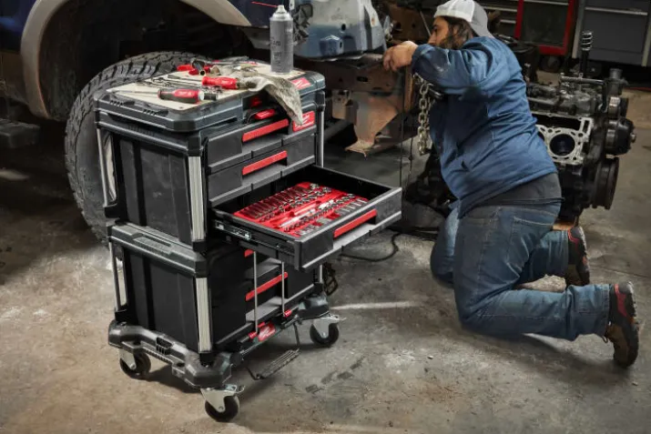 Milwaukee Packout skuffeboks, med 3 skuffer