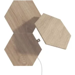 Nanoleaf Elements Wood Hexagons udvidelsespakke, 3 paneler