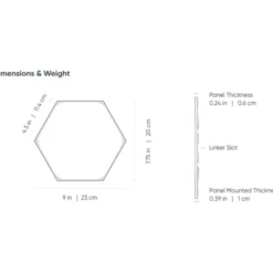 Nanoleaf Shapes Hexagons startpakke, 9 paneler