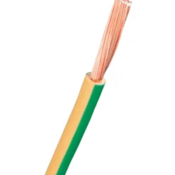 Nexans PVT monteringsledning, 1G6 mm², metervare, gul/grøn