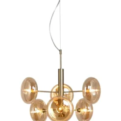 Nielsen Light Continental lysekrone, antik messing