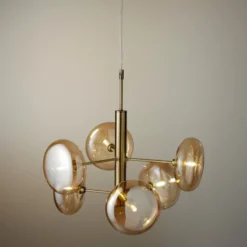Nielsen Light Continental lysekrone, antik messing