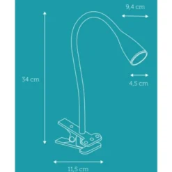 Nielsen Light Eye klemmelampe, hvid