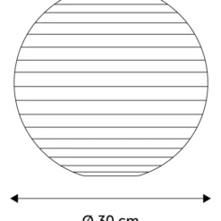 Nielsen Light rispapirslampe, Ø30 cm