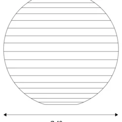 Nielsen Light rispapirslampe, Ø48 cm