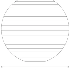 Nielsen Light rispapirslampe, Ø60 cm