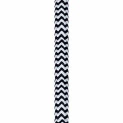 Nielsen Light stofledning, 2x0,75 mm², 4 meter, sort/hvid