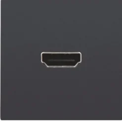 Niko HDMI udtag connector for stikmontering, antrasit