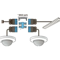 Niko tilstedeværelsessensor med kabel, planforsænket, 360°, 37 meter