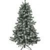 Nordic Winter Frost kunstigt juletræ med lys, 180 x 118 cm