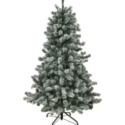 Nordic Winter Frost kunstigt juletræ med lys, 180 x 118 cm