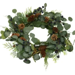 Nordic Winter julekrans med blåbær