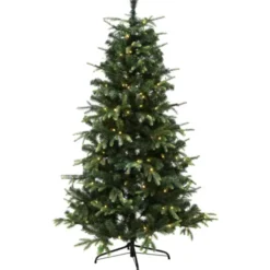 Nordic Winter Vigga kunstigt juletræ med lys, 200 x 134 cm