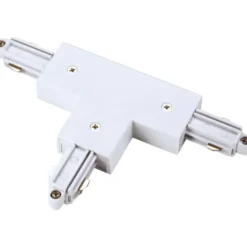 Nordtronic 1F T-samlestykke, højre jord, hvid