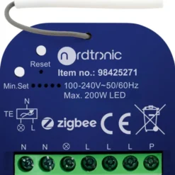 Nordtronic Zigbee lysdæmper til indbygning