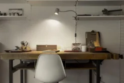 Osram Trapezium klemmelampe, grå