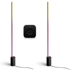 Philips Hue Signe Gradient gulvlamper med Bridge Pro, sort, 2-pak