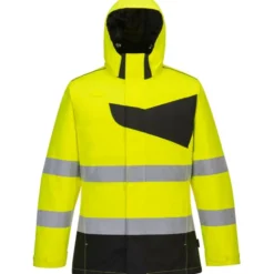 Portwest PW2 vinterjakke, hi-vis gul/sort, str. 3XL