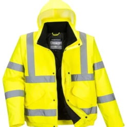 Portwest vinterjakke, hi-vis gul, str. S