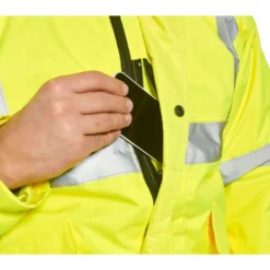 Portwest vinterjakke, hi-vis gul, str. S