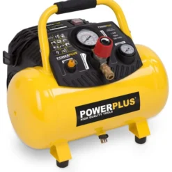 PowerPlus oliefri kompressor med 12 liters tank, 1,5HK