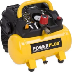 PowerPlus oliefri kompressor med 6 liters tank, 1,5HK