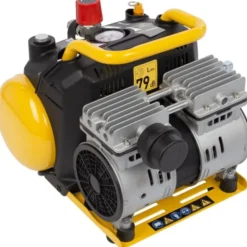 PowerPlus støjsvag/oliefri kompressor med 6 liters tank