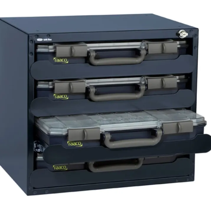 Raaco Safebox sortimentsboks med 4 kasser