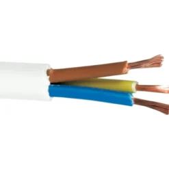 Rund plastledning PKAJ 3G1 mm², hvid