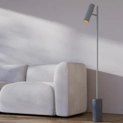 Sackit Expo gulvlampe, grå