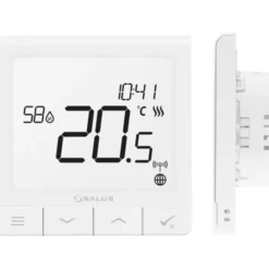Salus Quantum trådløs rumtermostat, 230V, hvid højglans