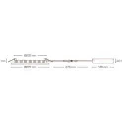 Scan Products Alisia Elite indbygningsspot, mat hvid, 4000K, Ø22,5 cm